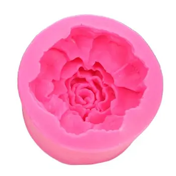 3D Большие Цветы Розы Форма Для Мыла, Инструменты для Украшения Шоколадного торта, Силиконовая форма для Помадки для выпечки, сделай Сам, E557
