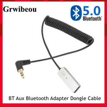 Grwibeou BT Aux Bluetooth Адаптер Кабель-ключ Для Автомобиля 3,5 мм Разъем Aux Bluetooth 5,0 4,2 Приемник Динамик Аудио Музыкальный Передатчик
